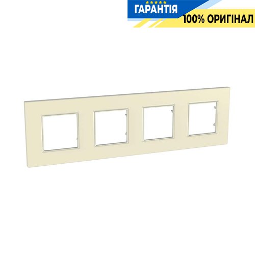 Рамка 4-а Schneider Electric Unica Quadro MGU2.708.16, Камінь