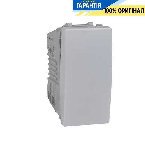 Выключатель кнопочный 1-кл. 1-модуль Unica белый Schneider Electric MGU3.106.18