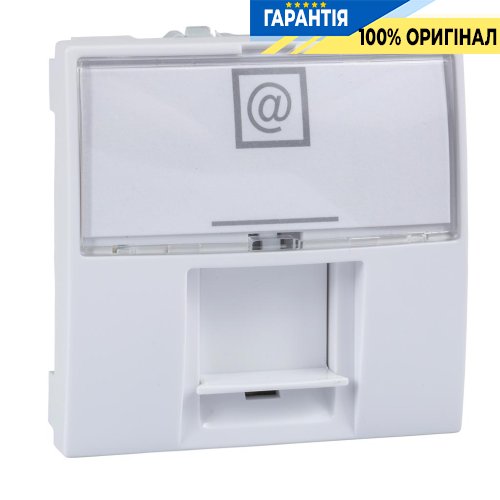 Розетка компьютерная RJ-45. UTP кат.5e 2-модуля. Unica белый Schneider Electric MGU3.411.18