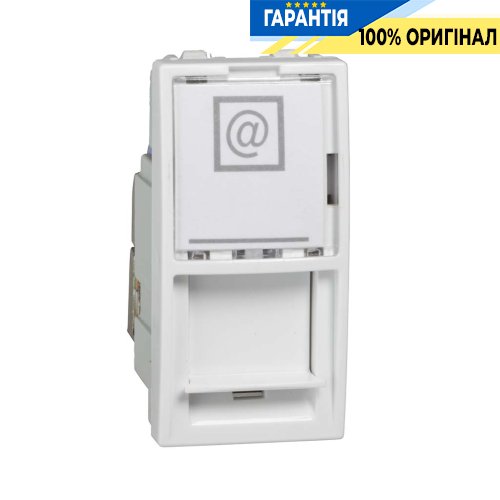 Розетка компьютерная RJ-45. FTP кат.6 1-модуль. Unica белый Schneider Electric MGU3.416.18