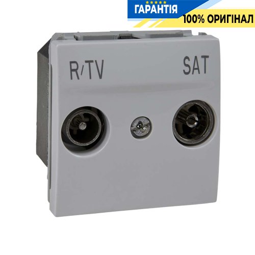 Розетка телевизионная концевая ТV-R-SAT 2-м. Unica белый Schneider Electric MGU3.455.18