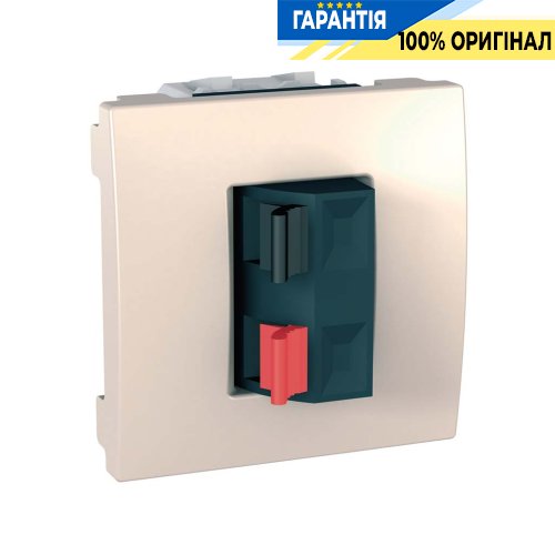 Розетка акустична 2-модуля Schneider Electric Unica MGU3.486.25, Слонова кістка