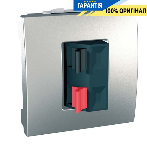 Розетка акустична 2-модуля. Schneider Electric Unica MGU3.486.30, Алюміній