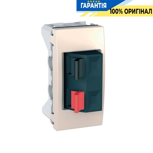 Розетка акустическая 1-модуль Unica слоновая кость Schneider Electric MGU3.487.25