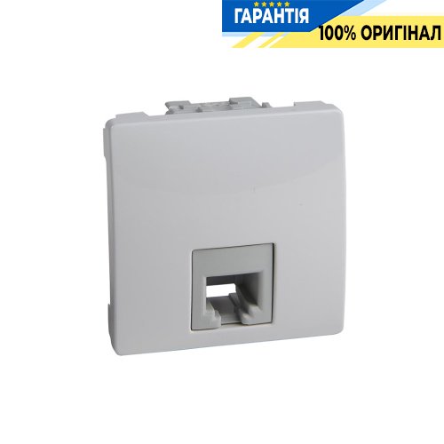 Розетка телефонна RJ-11. 2-модуля Schneider Electric Unica MGU3.492.18, Білий