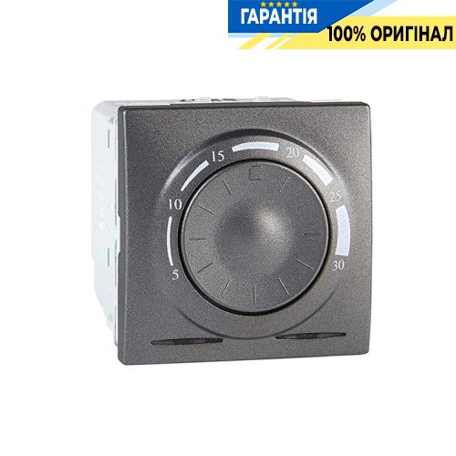 Терморегулятор комнатный 8А (+5, +30°С) 2-м. Unica графит Schneider Electric MGU3.501.12