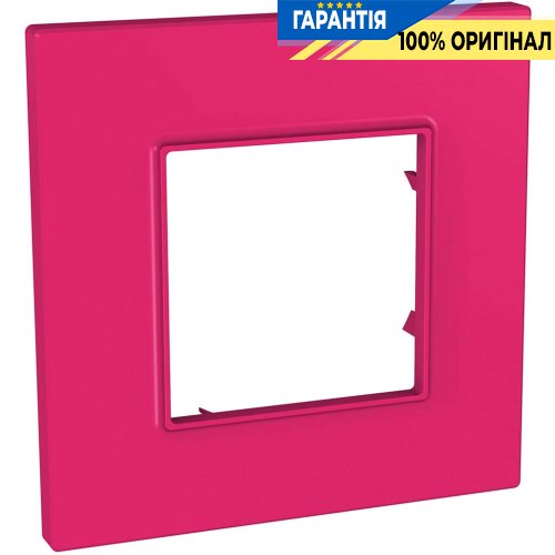 Рамка 1-а Schneider Electric Unica «Quadro» MGU4.702.27, колір Lipstick