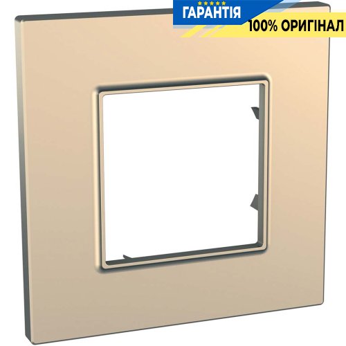 Рамка 1-я Unica Schneider Electric MGU6.702.56, «Quadro» цвет Медь