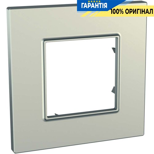 Рамка 1-я Unica Schneider Electric MGU6.702.57, «Quadro» цвет Титан