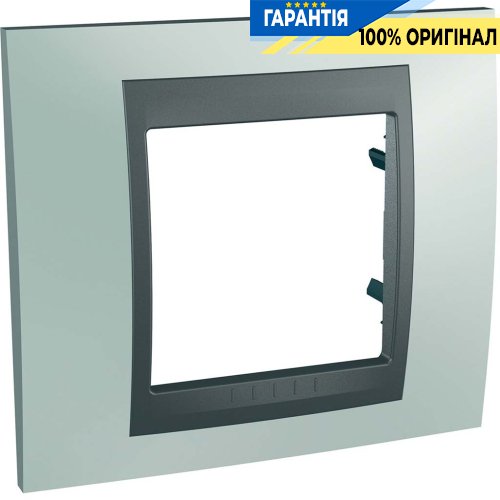 Рамка 1-я Unica Top флюорит/графит Schneider Electric MGU66.002.294