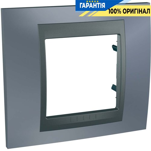 Рамка 1-а Unica Top "металік/графіт" Schneider Electric MGU66.002.297
