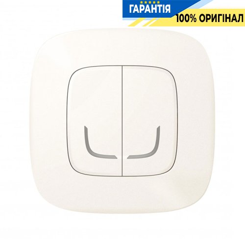 Умный беспроводной выключатель 2-кл. Legrand Valena Allure with Netatmo 752987, жемчуг
