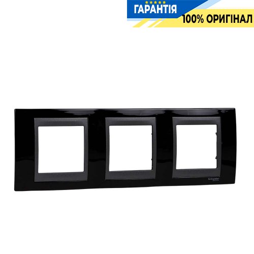 Рамка 3-а Unica Top "родій/графіт" Schneider Electric MGU66.006.293