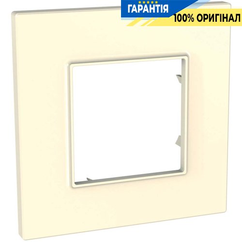 Рамка 1-я Unica Schneider Electric MGU2.702.25, «Quadro» цвет Слоновая кость