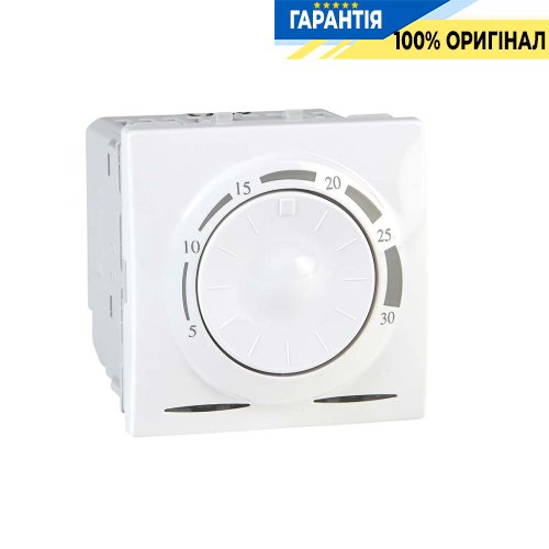 Терморегулятор комнатный 8А (+5, +30°С) 2-м. Unica белый Schneider Electric MGU3.501.18