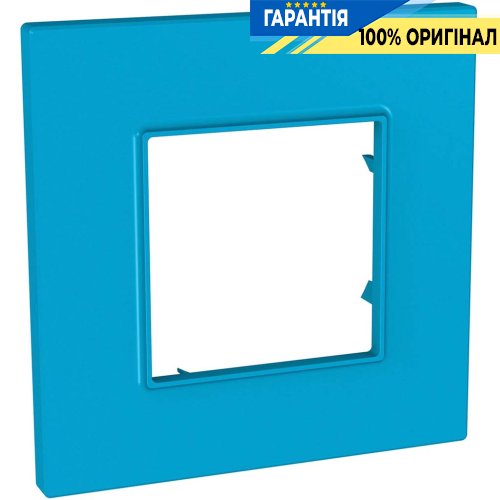 Рамка 1-а Unica Schneider Electric MGU4.702.26, «Quadro» "колір Aqua"