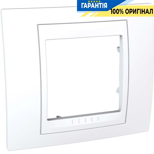Рамка 1-я Schneider Electric MGU6.002.18 Unica «Plus», цвет белый/белый
