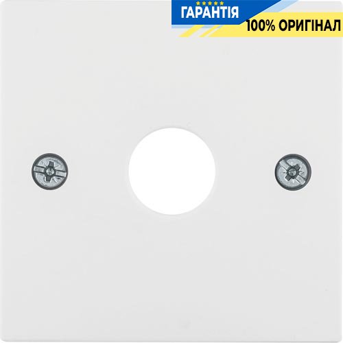 Накладка для антенної розетки 1 отв., пол. біла S.1 Berker 14998989