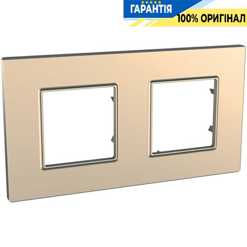 Рамка 2-а Unica Schneider Electric MGU6.704.56, «Quadro» колір "Мідь"