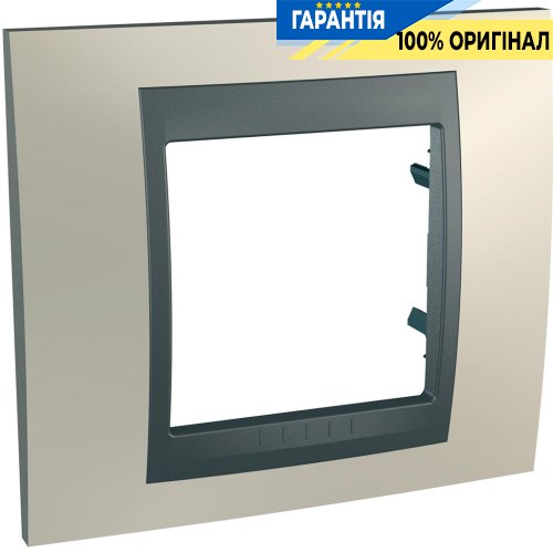 Рамка 1-а Unica Top Титан/графіт Schneider Electric MGU66.002.295