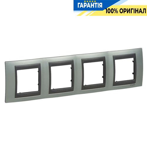 Рамка 4-а Unica Top "Флюорит/графіт" Schneider Electric MGU66.008.294