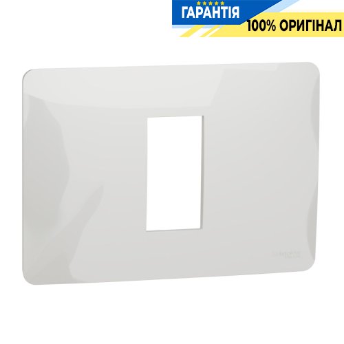 Рамка 1 модульна, Schneider Electric Unica New (Studio) NU210118, Білий
