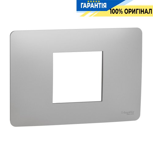 Рамка 2-модульная, UNICA MODULAR, Schneider Electric NU210230, алюминий