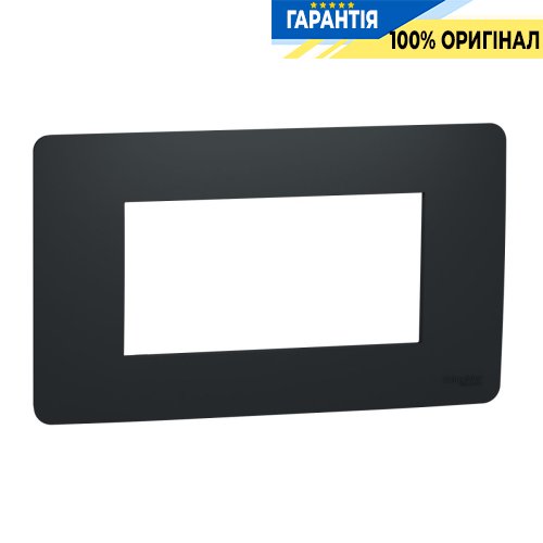 Рамка 4-модульная, UNICA MODULAR, Schneider Electric NU210454, антрацит