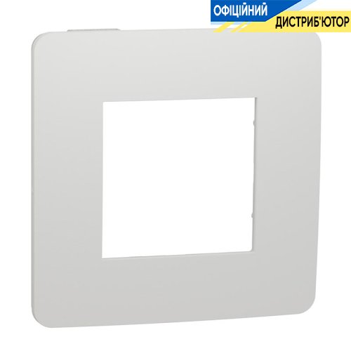 Рамка 1-постовая, Schneider Electric Unica New Studio Color NU280218 белый/белый