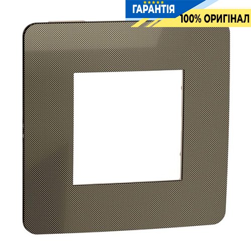 Рамка 1-а, Schneider Electric Unica New Studio Metal NU280251, Бронза/Бежевий