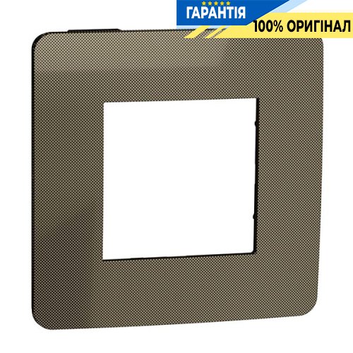 Рамка 1-а, Schneider Electric Unica New Studio Metal NU280252, Бронза/Антрацит