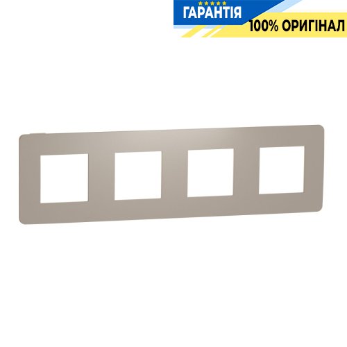 Рамка 4-поста, Schneider Electric Unica New Studio Color NU280827 песочный/бежевый