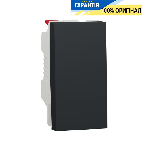 Выключатель 1-кл. сх.1, 10А, 1-мод., Unica New, Schneider Electric NU310154, антрацит