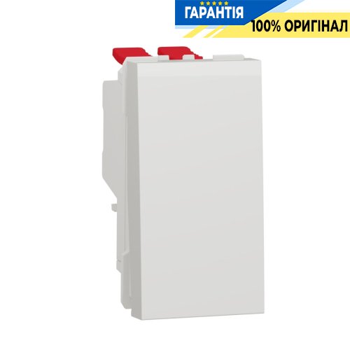 Переключатель 1-кл. крест. сх.7, 10А, 1-мод., Unica New, Schneider Electric NU310518, белый