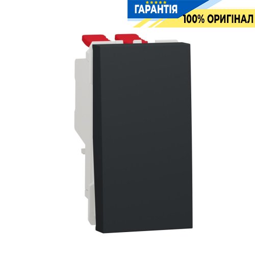 Переключатель 1-кл. крест. сх.7 10А, 1-мод., Unica New, Schneider Electric NU310554, антрацит