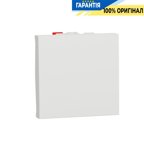 Выключатель 1-клавишный, кнопочный, сх. 1, 10 A, Unica New NU320618 Schneider Electric белый