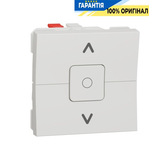 Выключатель 2-клавишный, для жалюзи, сх. 4, Unica New Schneider Electric NU320818 белый