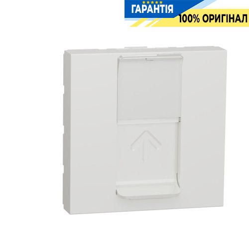 Розетка комп. 1-а., RJ45, кат.5 STP, 2-мод., Schneider Electric Unica New NU341318, Білий