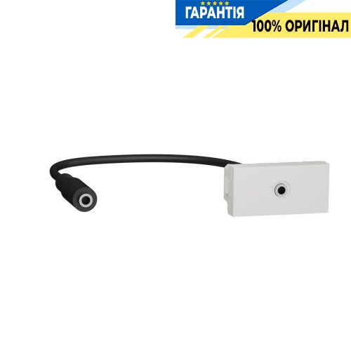 Розетка Minijack 1 модуль, Schneider Electric Unica New NU343318, Білий