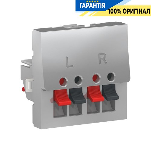 АУДИО-розетка, Unica New Schneider Electric NU348630 алюминий