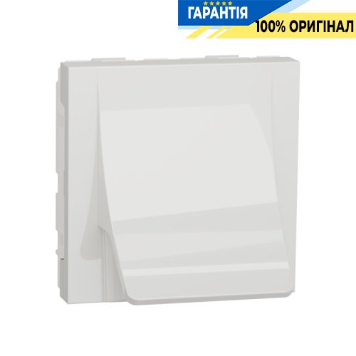 Вивід кабелю, 16 А, 2-мод., Schneider Electric Unica New NU386218, Білий