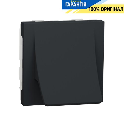 Вивід кабелю, 16 А, 2-мод., Schneider Electric Unica New NU386254, Антрацит