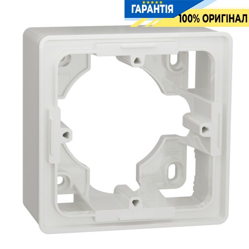 Коробка для открытой установки, 1-постовая, Unica New Schneider Electric NU800218 белый