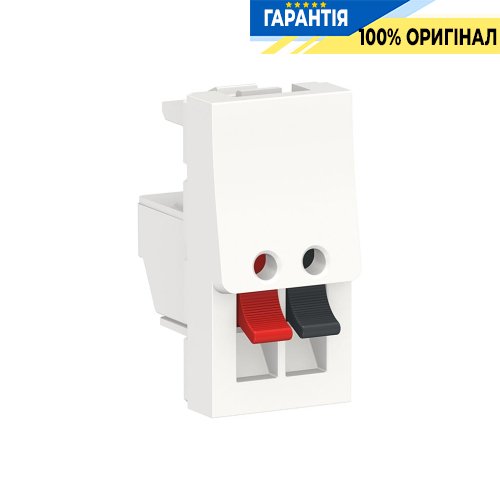 АУДІО-розетка 1-мод., Schneider Electric Unica New NU348718, Білий