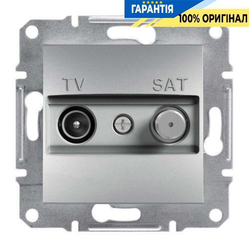 Розетка TV-R-SAT оконечная Asfora, (цвет алюминий) Schneider Electric EPH3400461