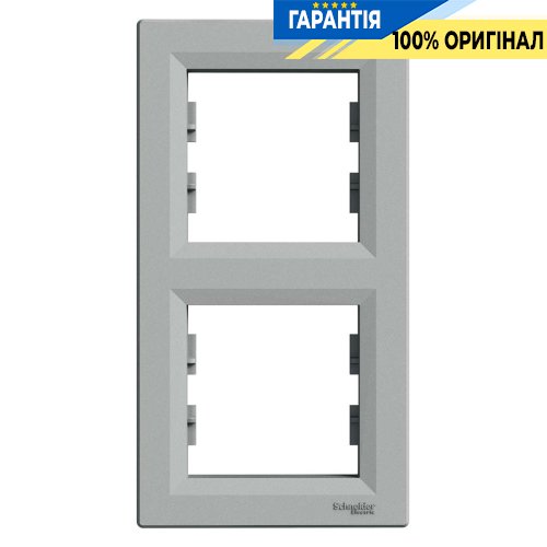Рамка 2-а, вертикальная «Asfora», (цвет алюминий) Schneider Electric EPH5810261