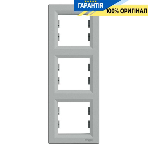 Рамка 3-а, вертикальная «Asfora», (цвет алюминий) Schneider Electric EPH5810361
