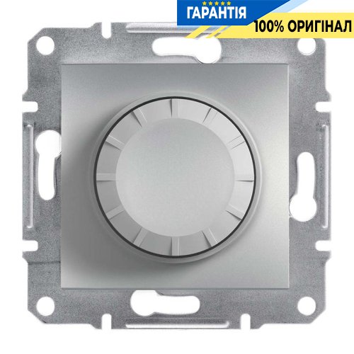 Світлорегулятор поворотний, універ. 600 ВА «Asfora», (алюміній) Schneider Electric EPH6400161
