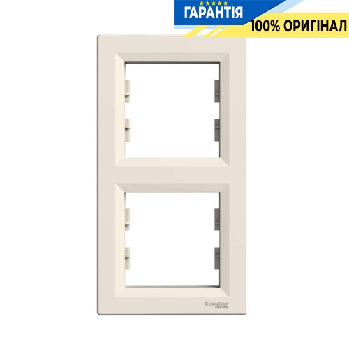 Рамка 2-м, вертикальна Asfora, (крем) Schneider Electric EPH5810223