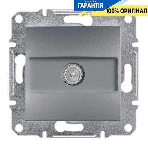 Розетка TV проходная 4dB «Asfora», (цвет сталь) Schneider Electric EPH3200262